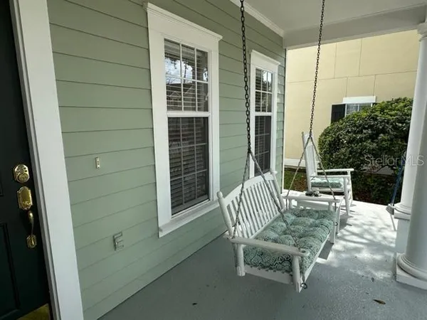 a view of a livingroom with a window