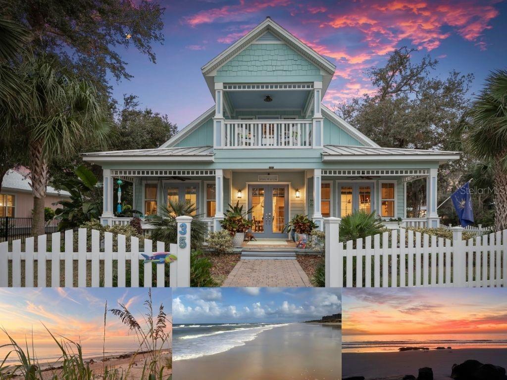 front view of a house with a porch