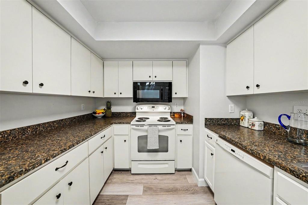 9204 Golf View Drive New Port Richey, FL 34655 - Photo 11 of 33 a white kitchen with granite countertop stainless steel appliances