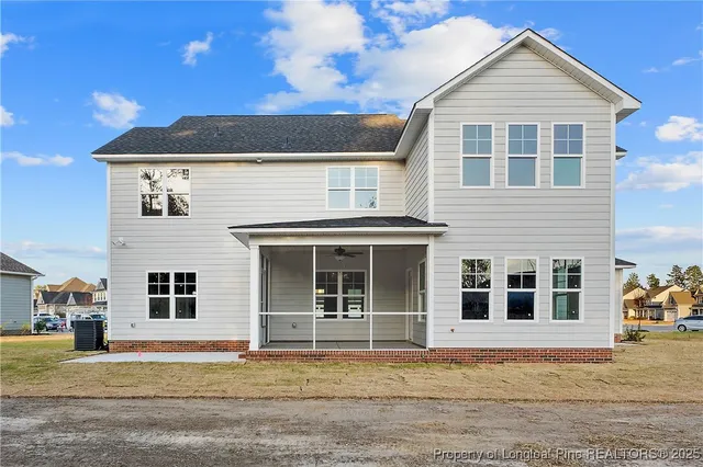 a house that has a window in front of it