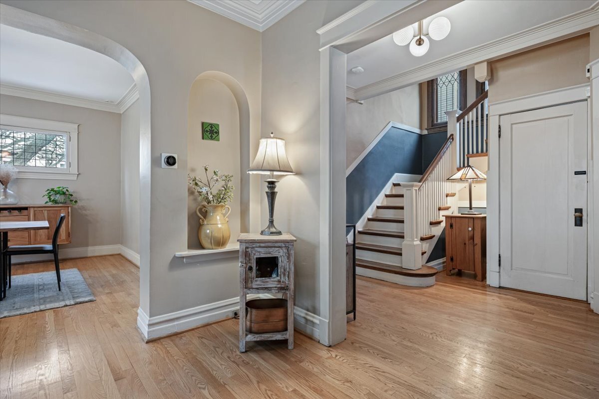 233 South Ridgeland Avenue Oak Park, IL 60302 - Photo 13 of 20 a view of livingroom with furniture and wooden floor