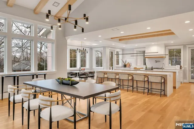 a bedroom with a bed window and fireplace