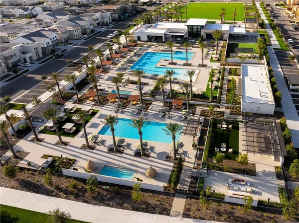 an aerial view of a city