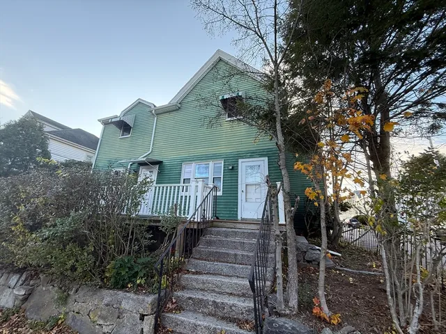 a view of a house with wooden floor