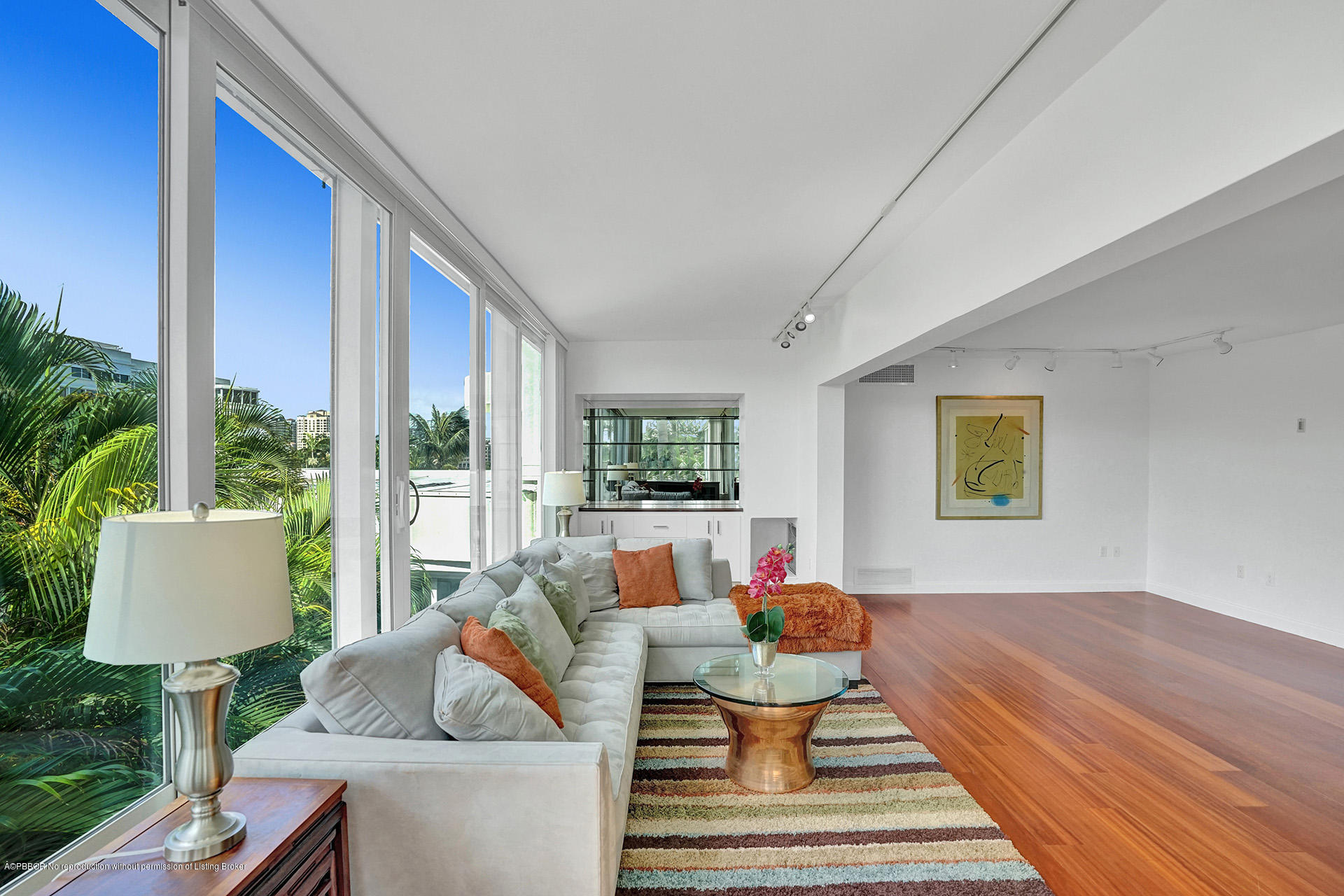 44 Cocoanut Row, Unit 308A Palm Beach, FL 33480 - Photo 5 of 22 a living room with furniture and a large window