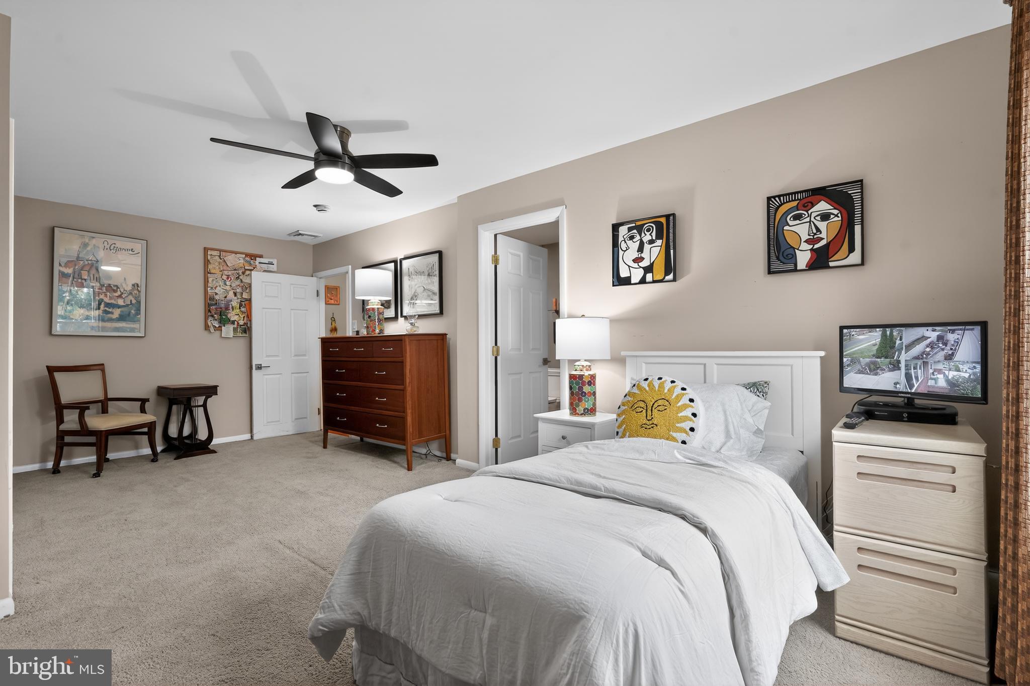 1001 Rydal Road Cherry Hill, NJ 08034 - Photo 35 of 47 a bedroom with a bed and a television