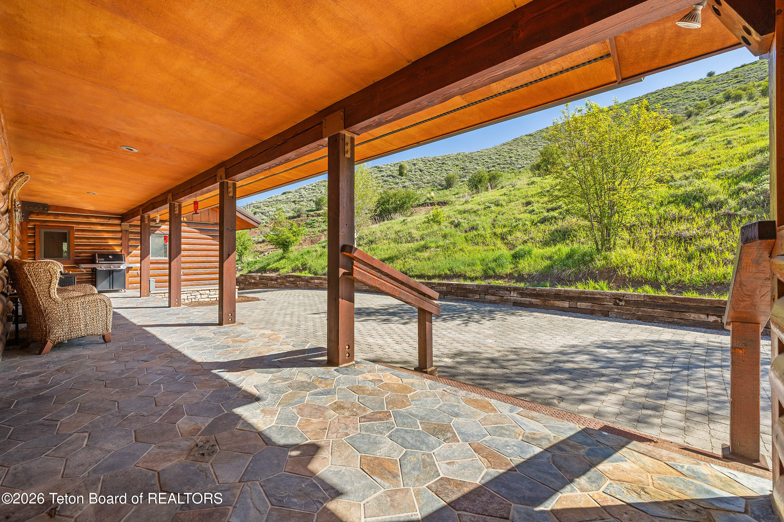 2490 La Bonte Road Jackson, WY 83001 - Photo 36 of 50 Front Door Porch Overhang_email