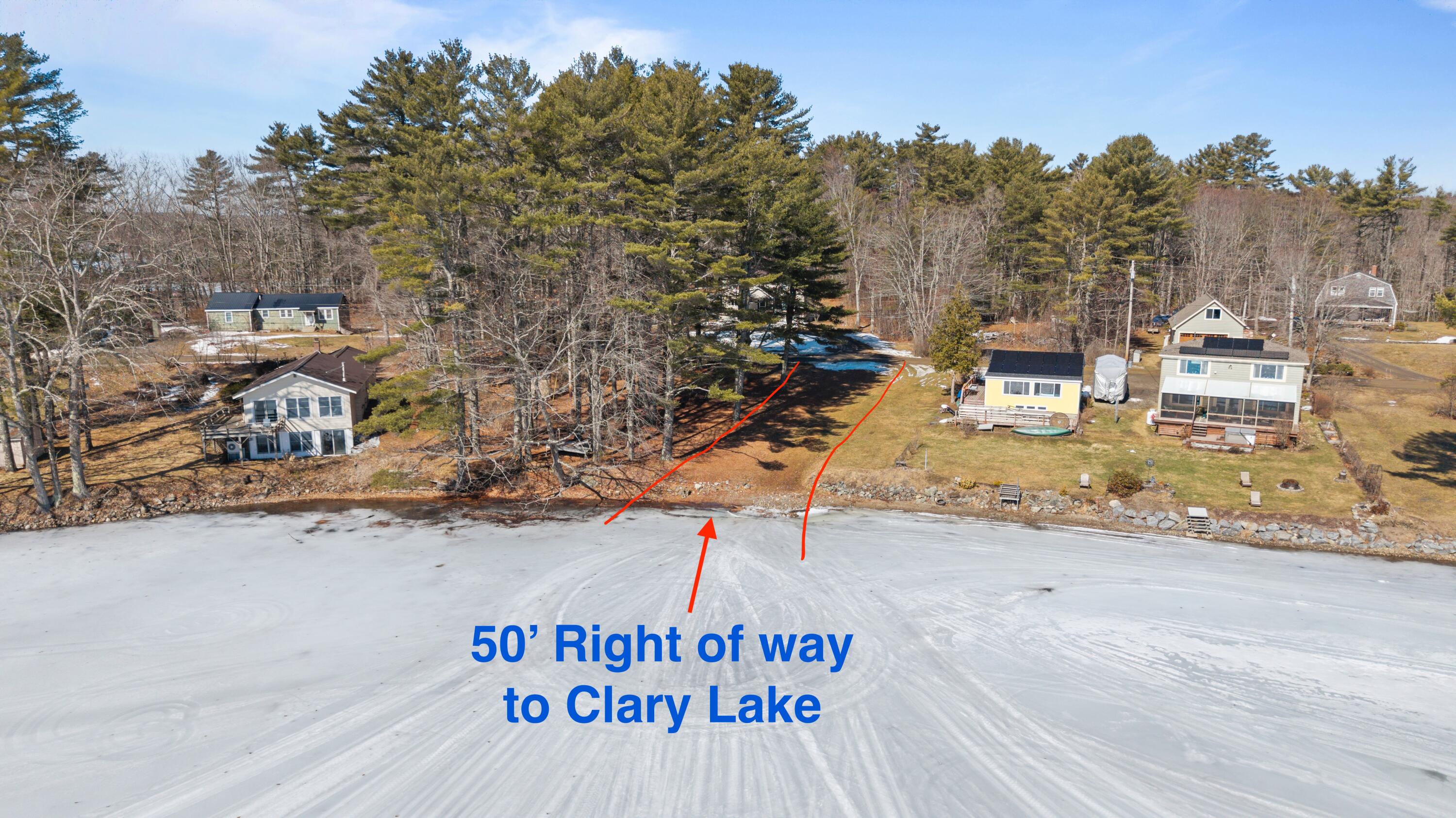 91 Duncan Road Jefferson, ME 04348 - Photo 38 of 38 ROW to Water