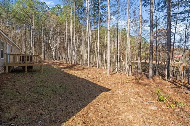 a view of outdoor space with garden