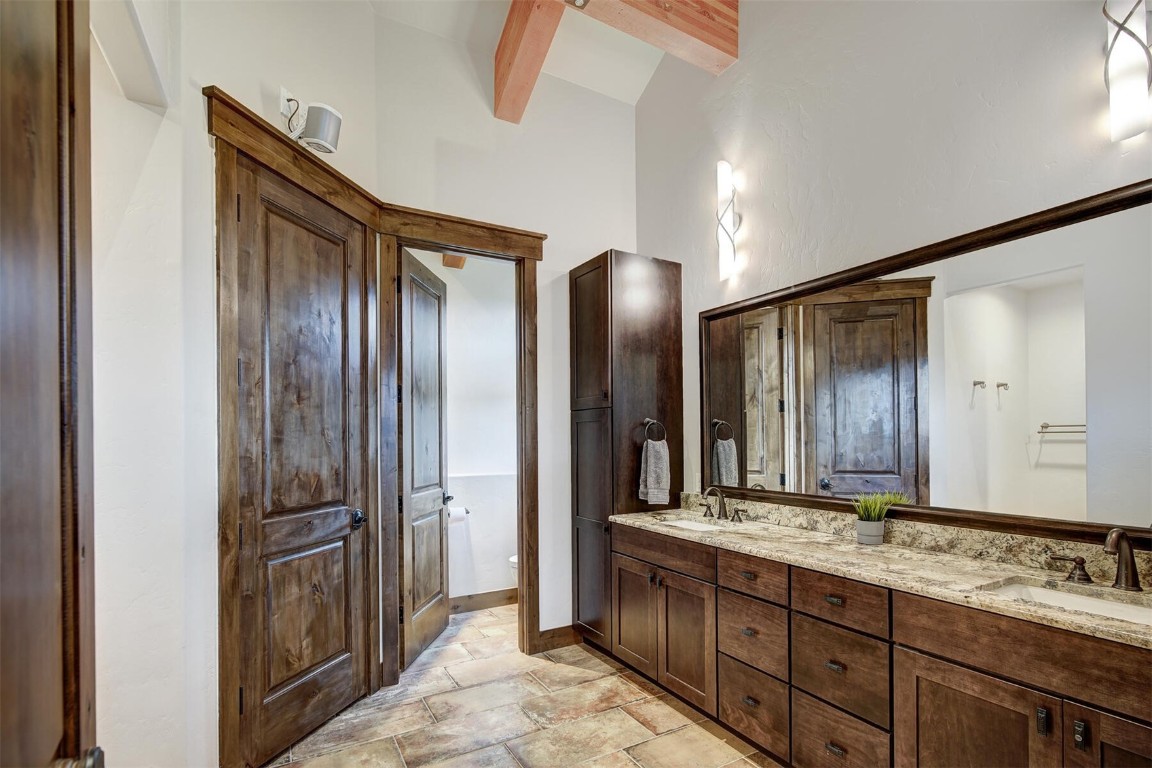 363 Angler Mountain Ranch Road Silverthorne, CO 80498 - Photo 21 of 44 Primary bathroom suite with a walk in shower, separate water closet, and walk-in clothing closet.