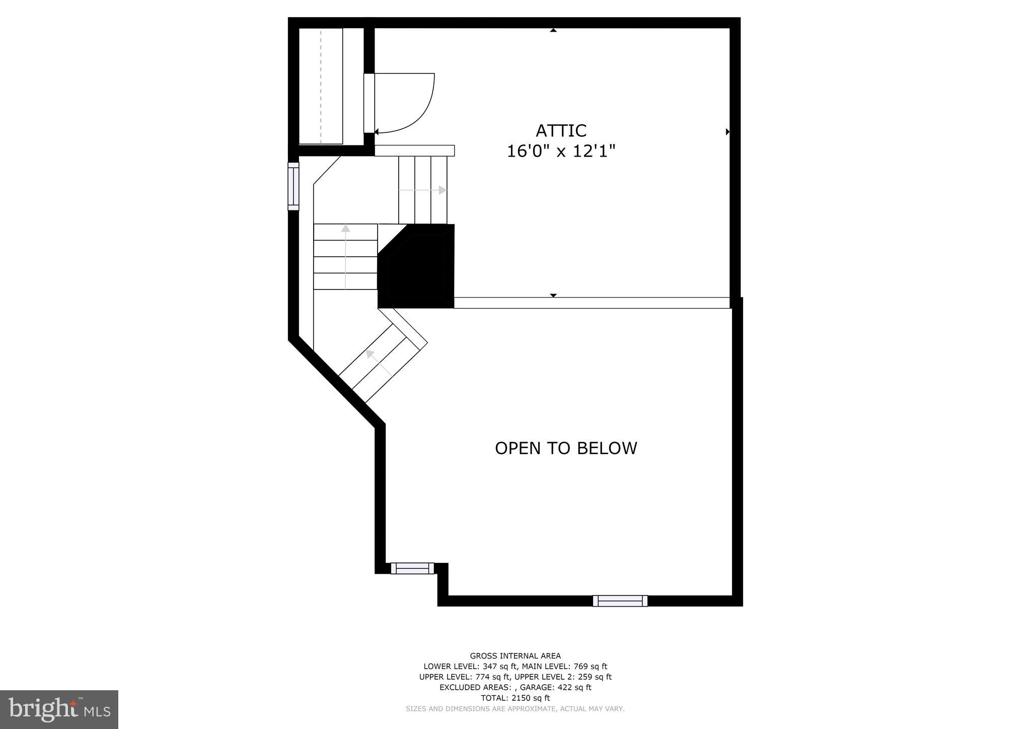 4715 Arsenal Road, Unit 40 Ellicott City, MD 21042 - Photo 39 of 40 Upper Level 2 Floor Plan