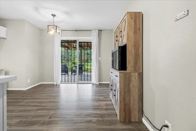 a view of empty room