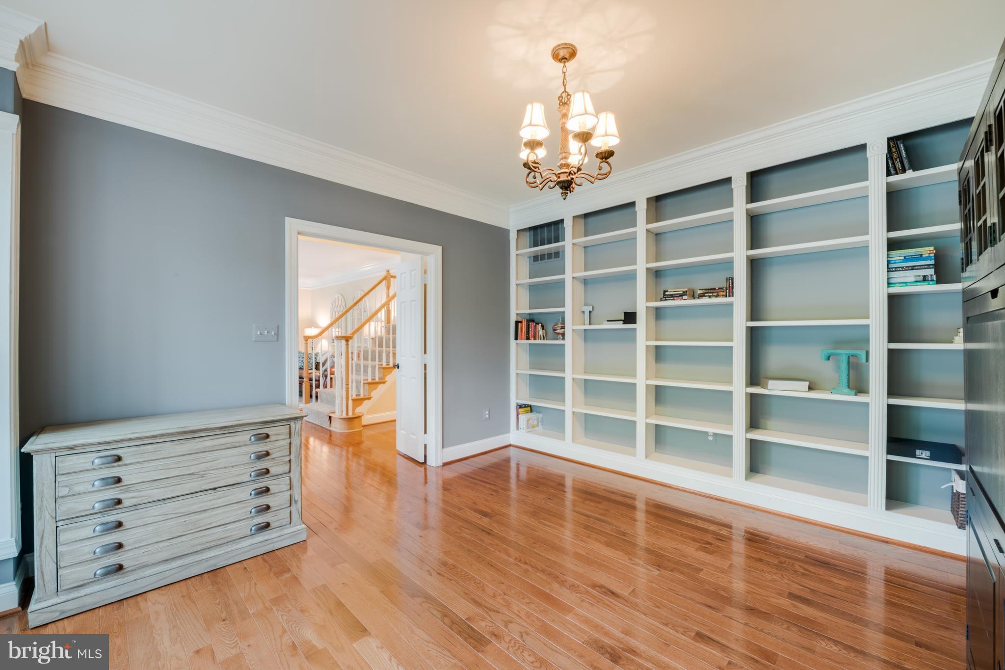 Main level office makes working from home easy!