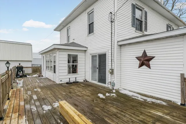 a view of a house with a patio