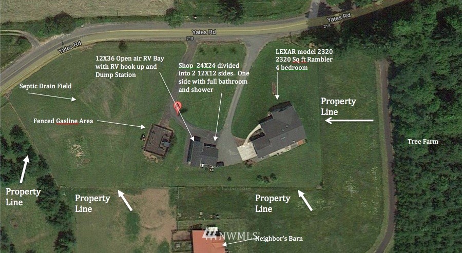 356 Yates Road Chehalis, WA 98532 - Photo 2 of 21 an aerial view of a residential building