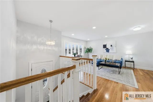 a view of a living room and dining room