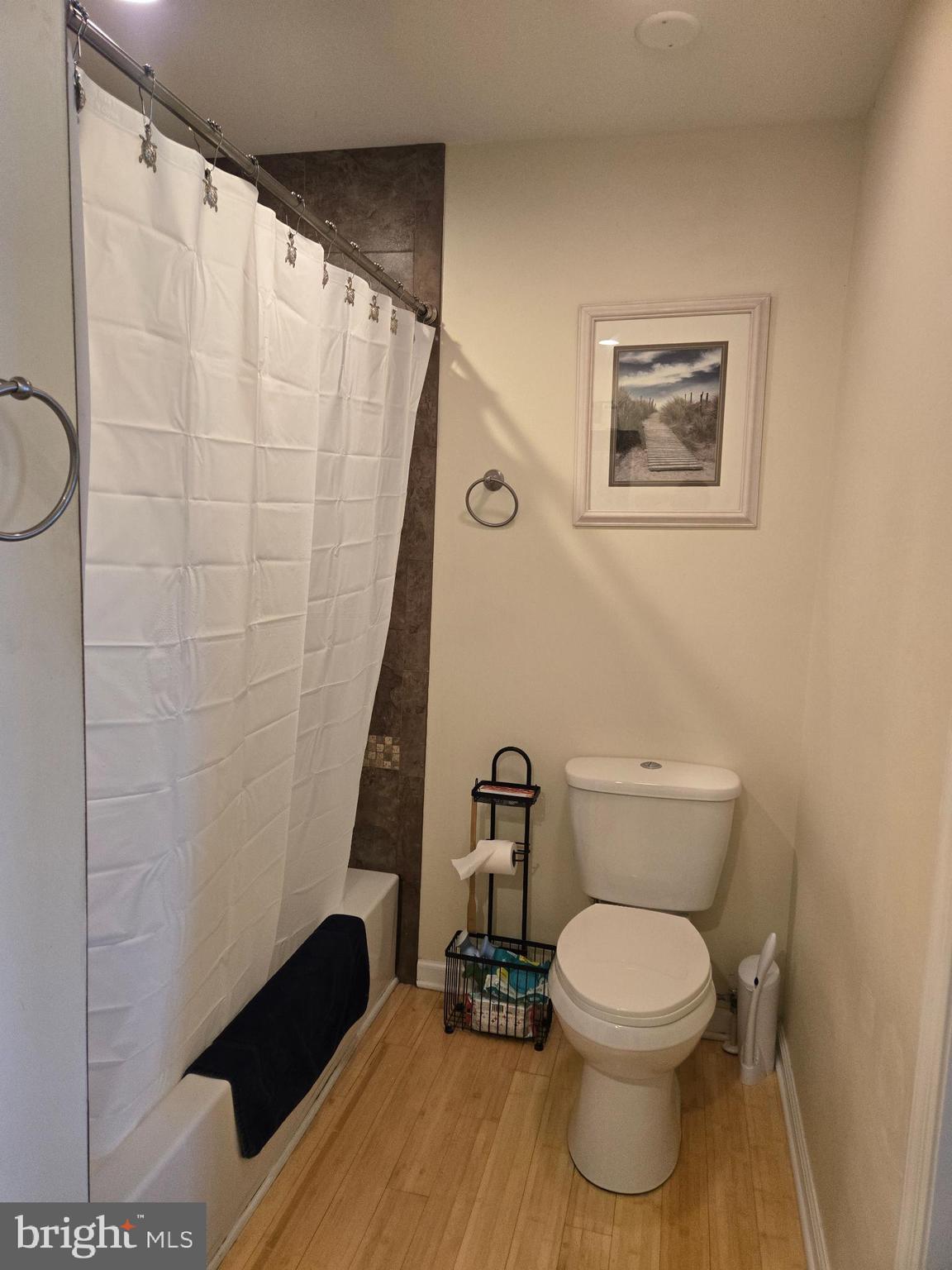 18453 Joseph Road Milton, DE 19968 - Photo 21 of 49 a white toilet sitting next to a shower curtain