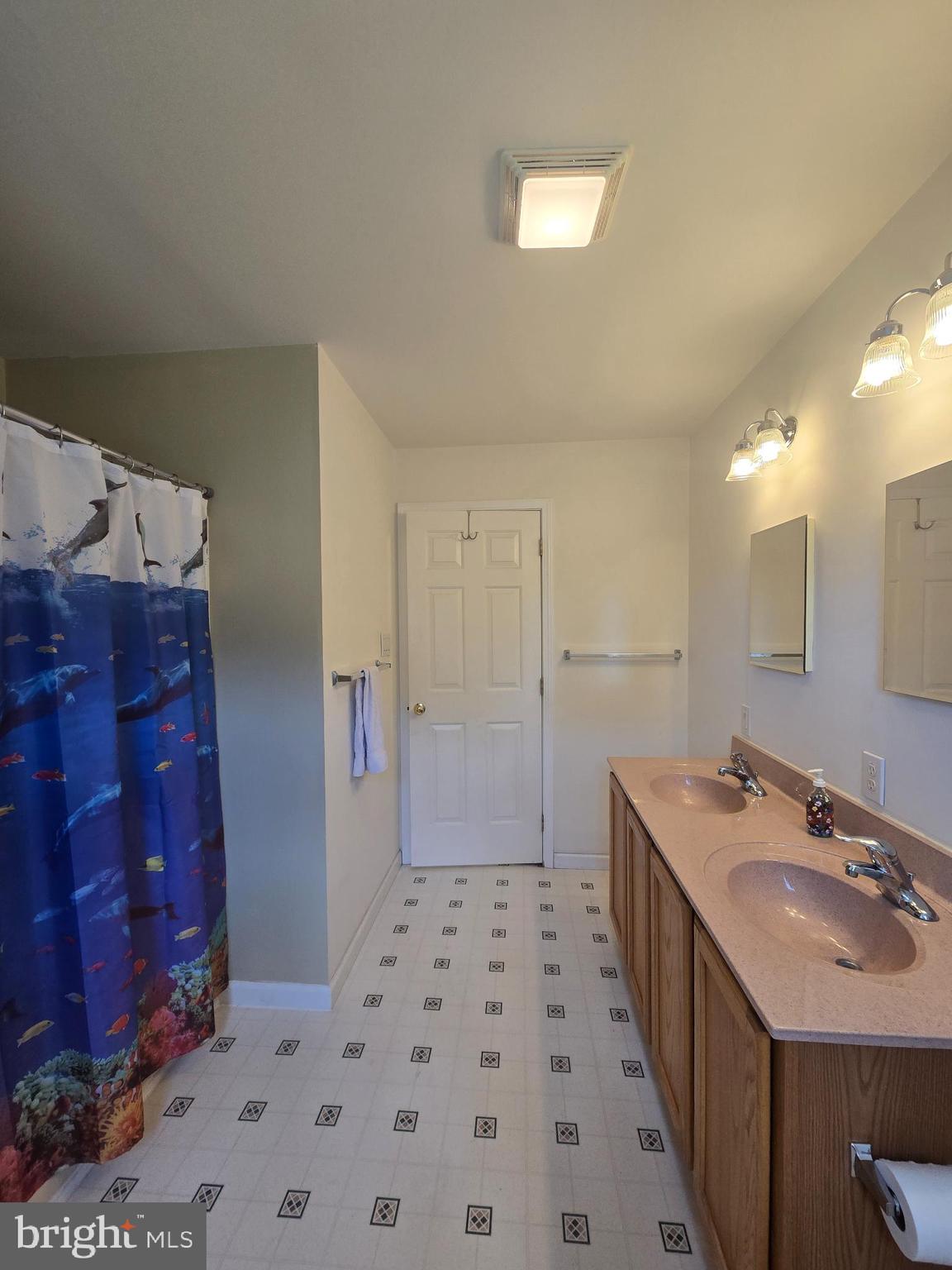 18453 Joseph Road Milton, DE 19968 - Photo 35 of 49 a bathroom with a sink a double vanity and a shower
