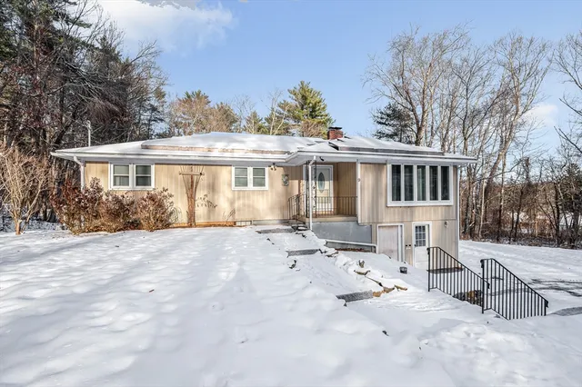 a view of a house with a patio