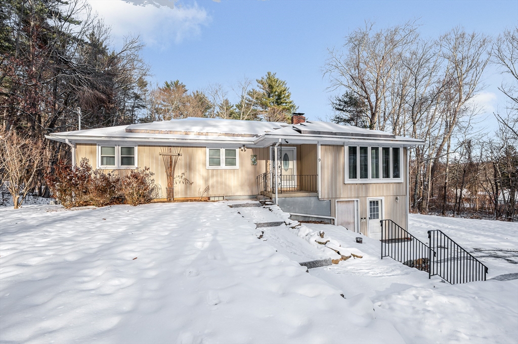 a view of a house with a patio