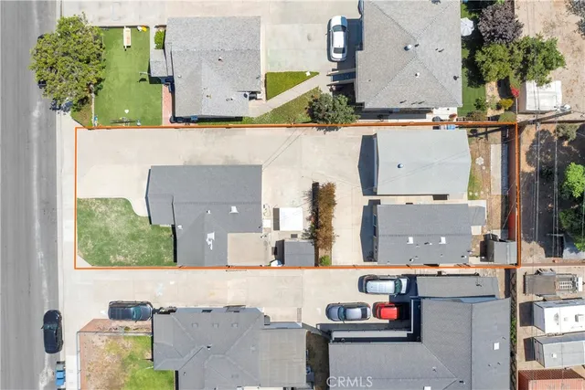 an aerial view of a city