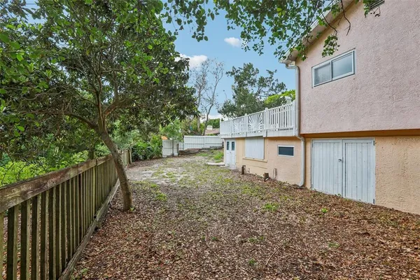 a view of a water with lots of trees