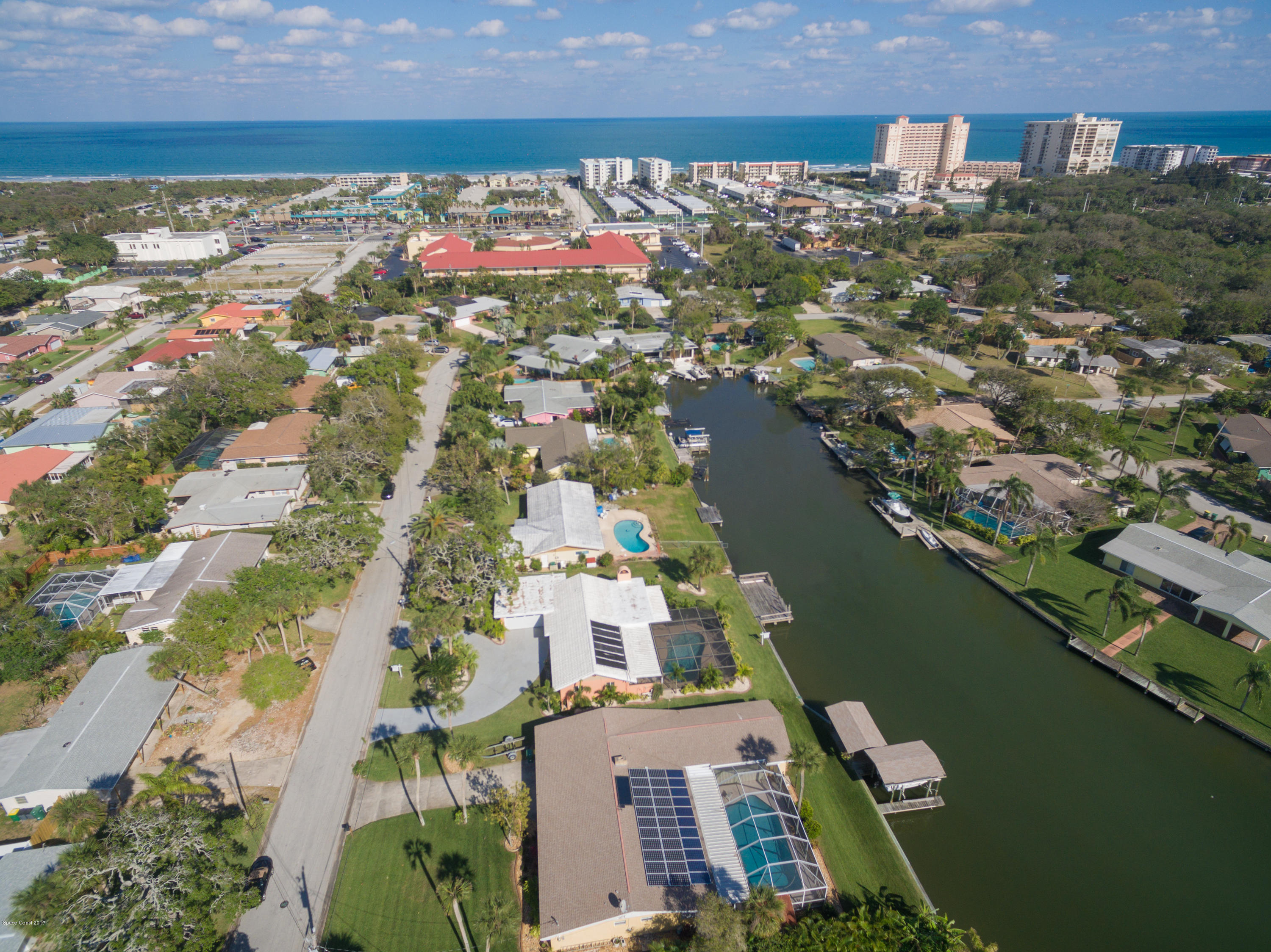 1105 Samar Road Cocoa Beach, FL 32931 - Photo 4 of 39 1105 Samar Drone-4