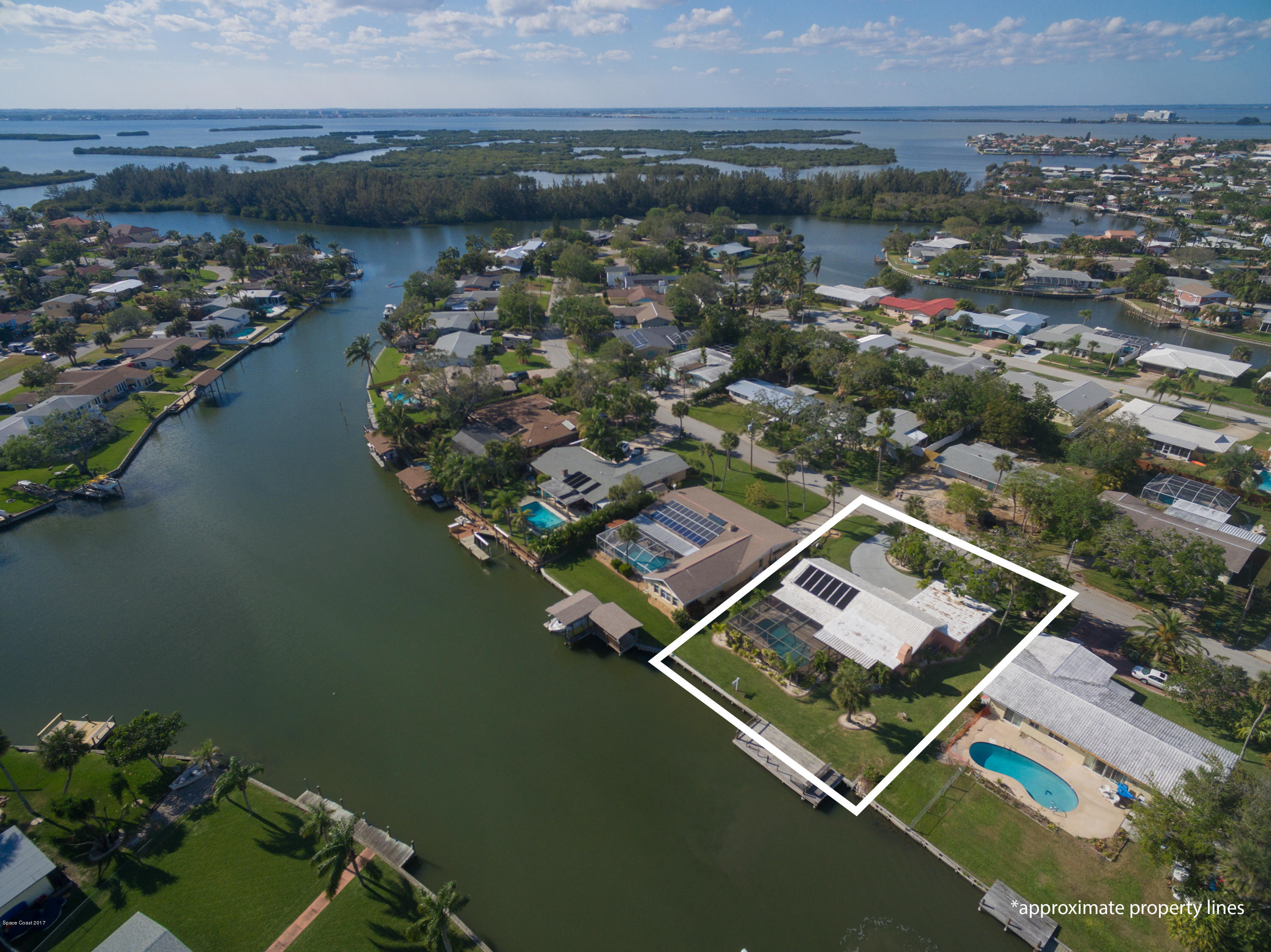 1105 Samar Road Cocoa Beach, FL 32931 - Photo 5 of 39 1105 Samar Drone-5