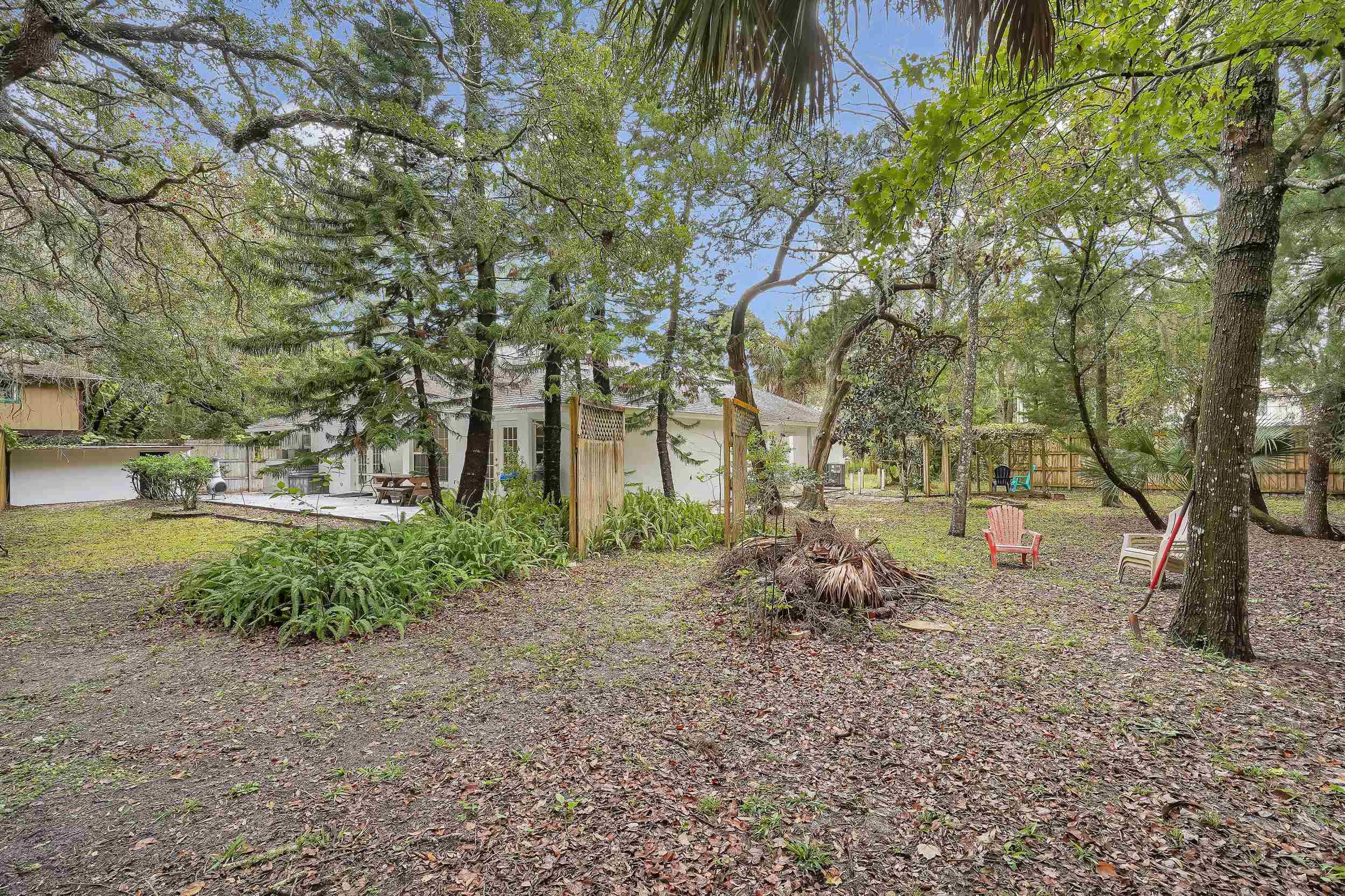 308 A Street St. Augustine, FL 32080 - Photo 8 of 46 a backyard of a house with lots of green space