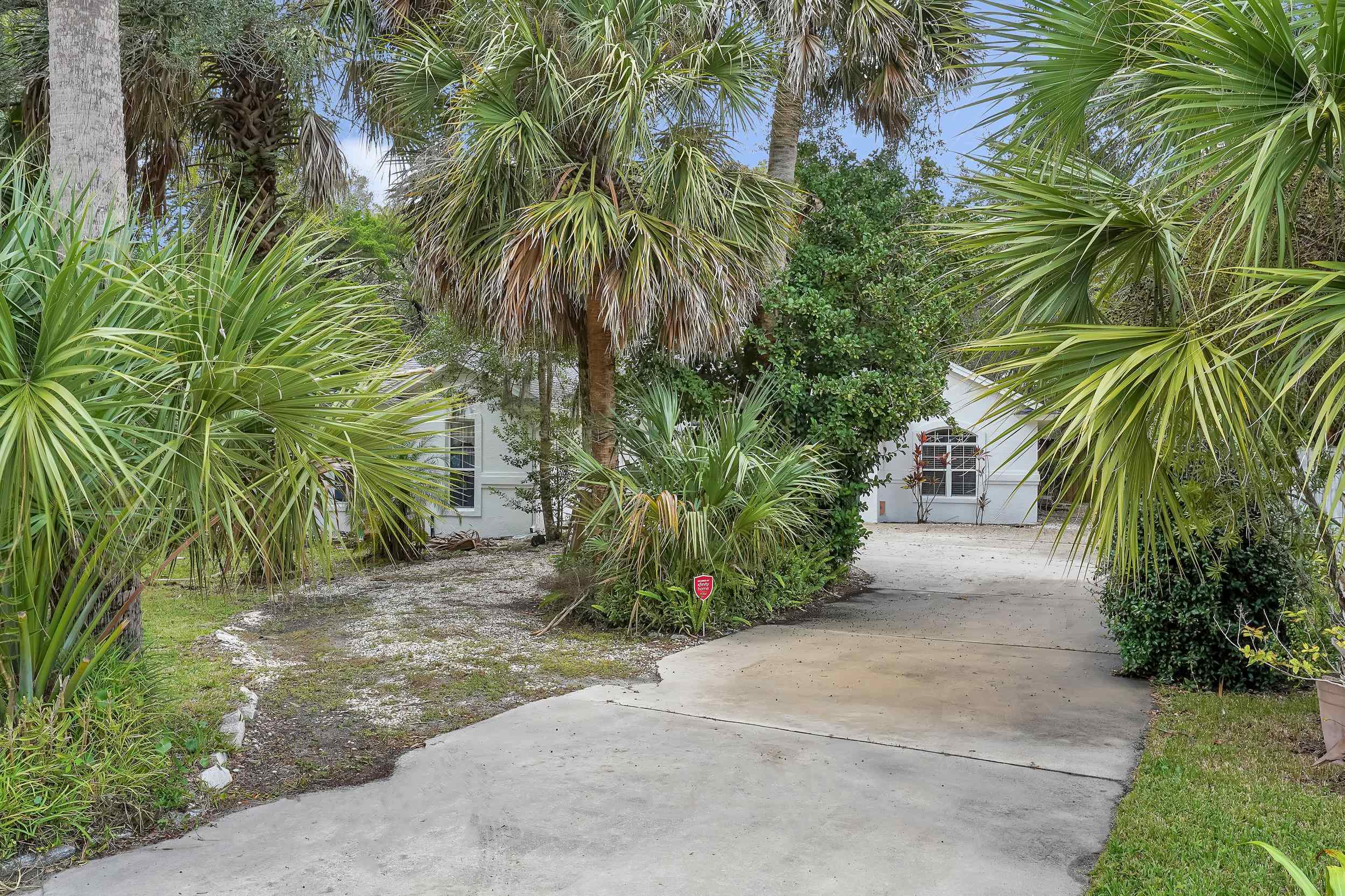 308 A Street St. Augustine, FL 32080 - Photo 10 of 46 a view of a yard with plants and trees