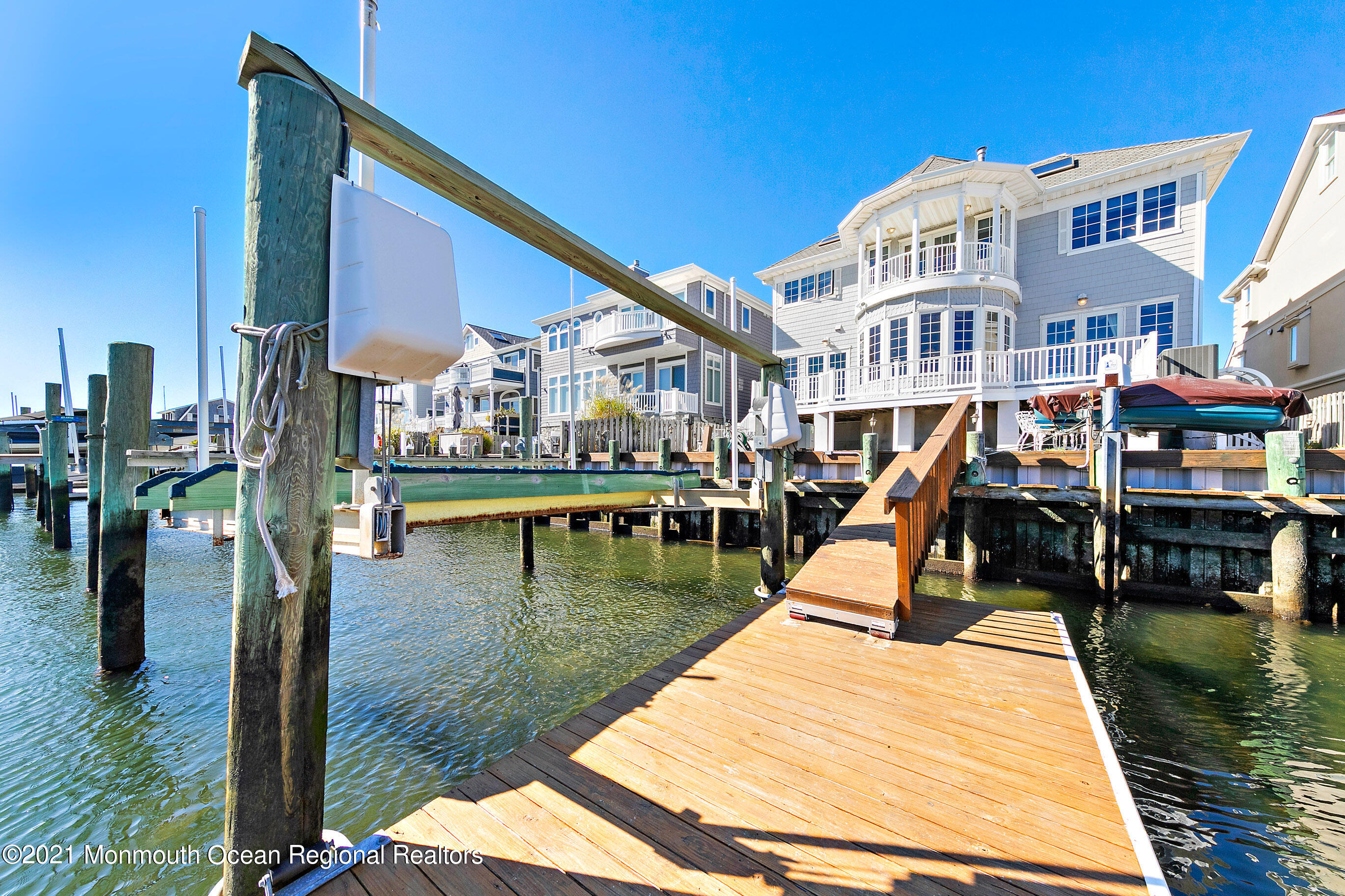 116 Riverside Place Point Pleasant Beach, NJ 08742 - Photo 48 of 59 Dock with Boat Lift