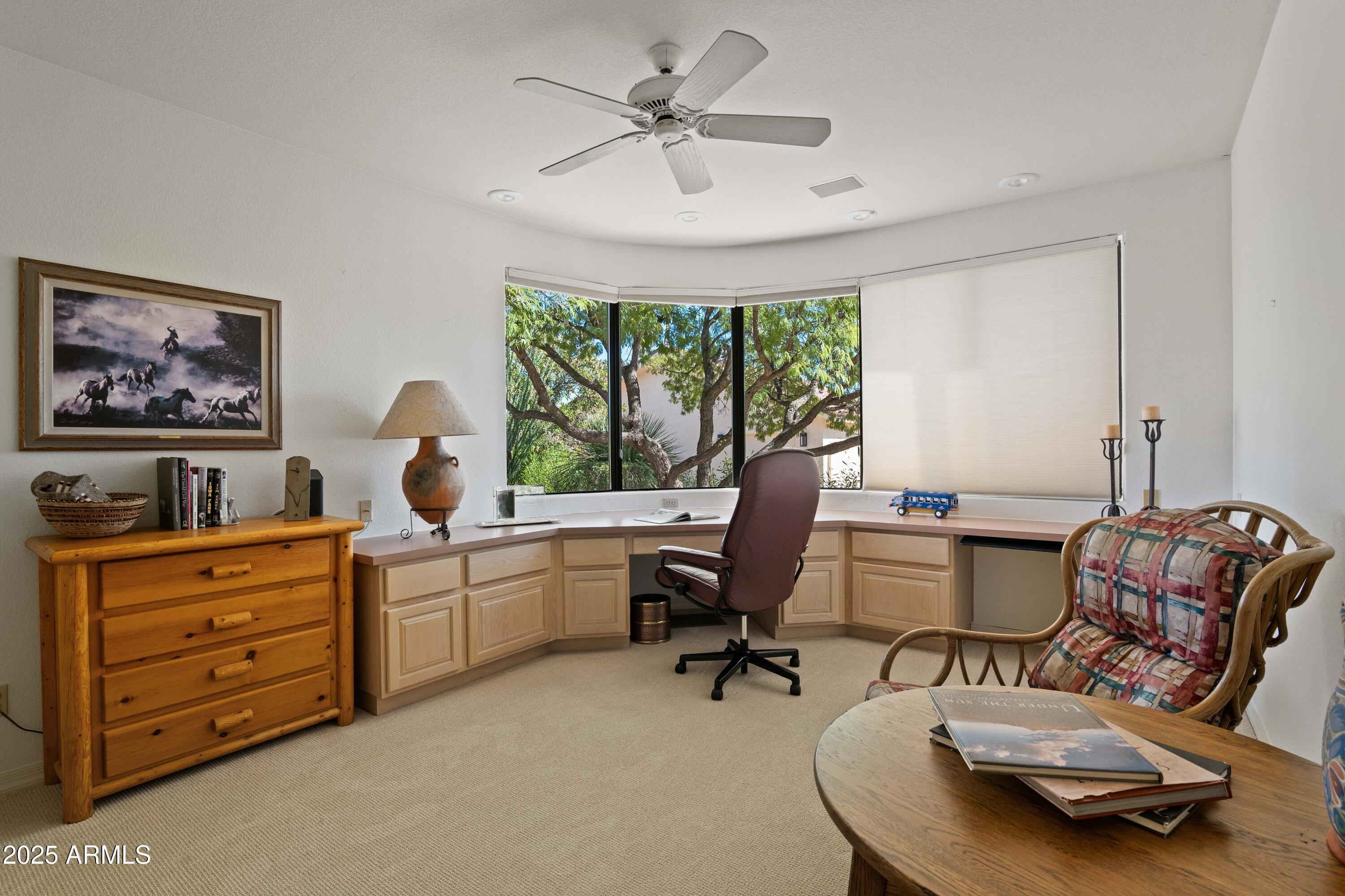 19130 East Alondra Way Rio Verde, AZ 85263 - Photo 11 of 40 a view of a workspace with furniture and a window