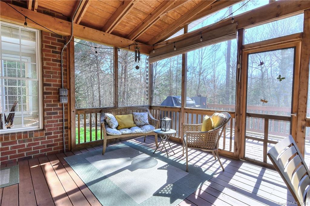 3203 Planters Ridge Road Charlotte, NC 28270 - Photo 29 of 36 a balcony with wooden floor and outdoor seating