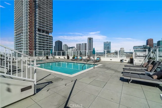 a view of a terrace with sitting area