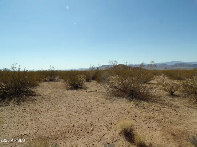 a view of an ocean beach and mountain