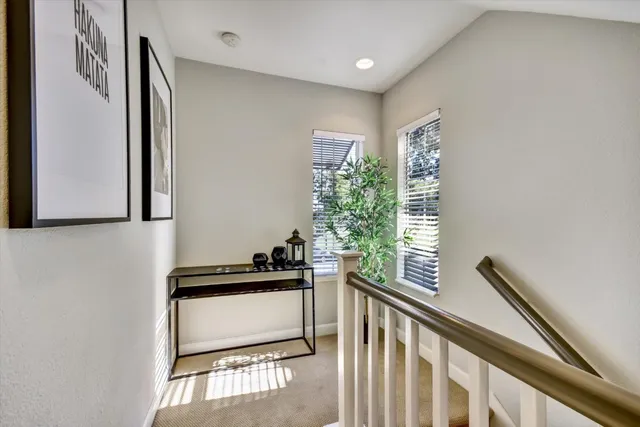 a view of an entryway with a window
