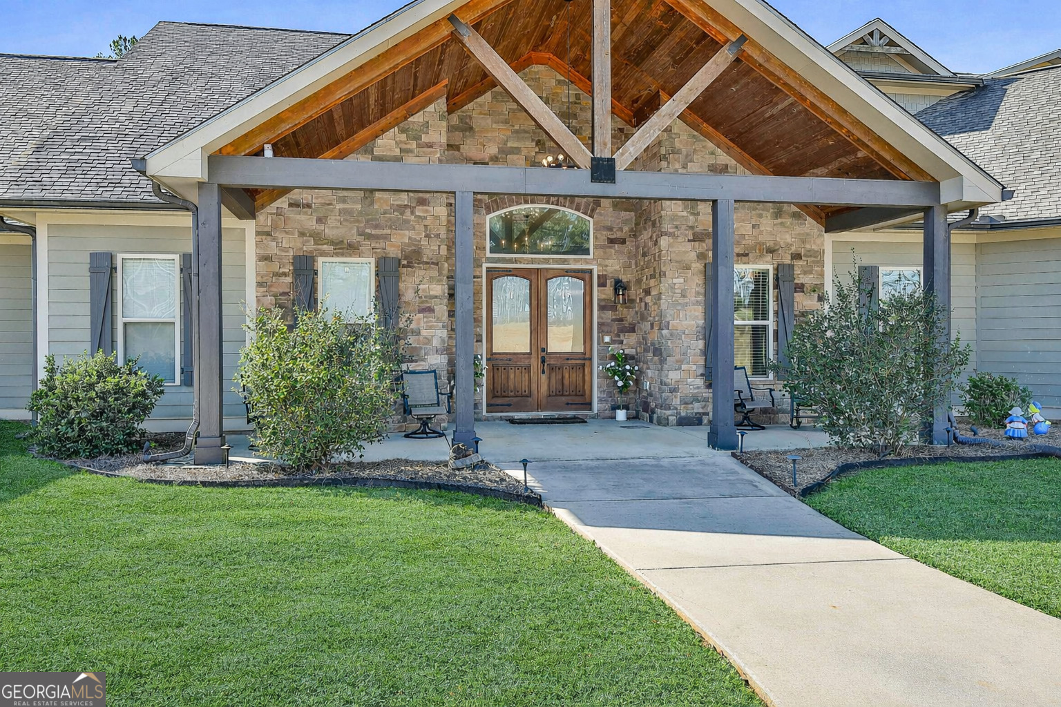 2161 Bear Creek Road Moreland, GA 30259 - Photo 14 of 137 front view of a house with a yard