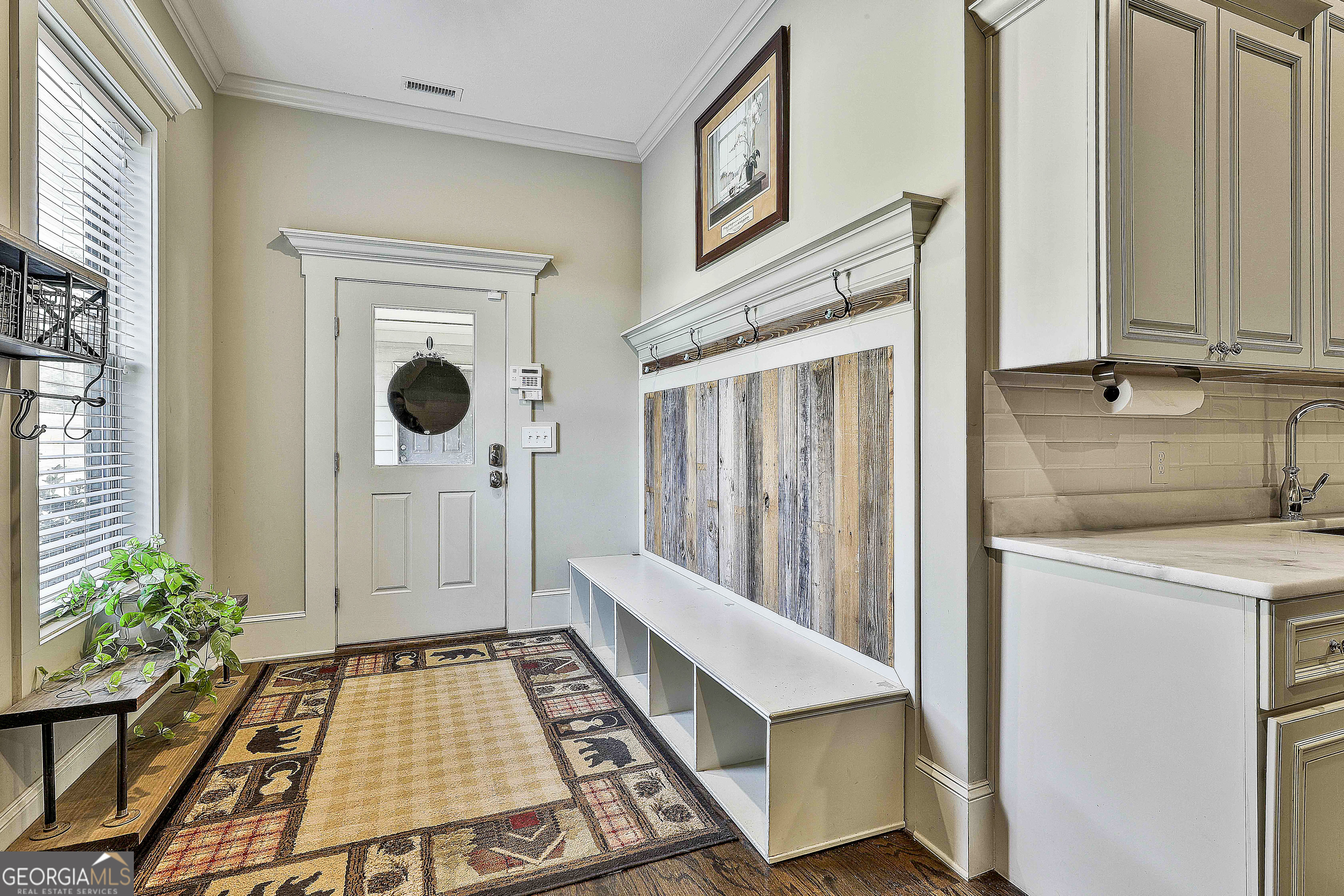 2161 Bear Creek Road Moreland, GA 30259 - Photo 61 of 137 a hallway with washer and dryer