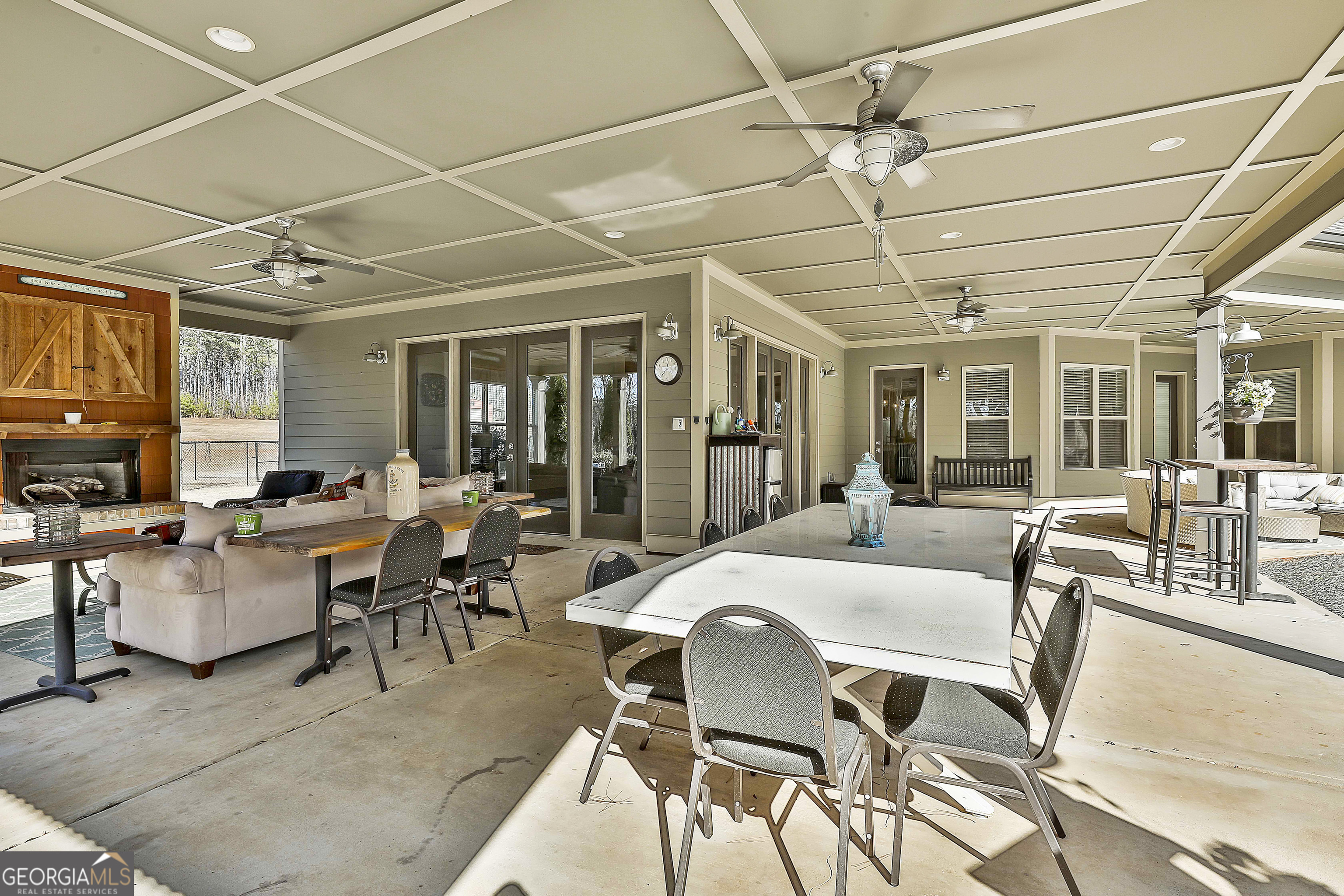 2161 Bear Creek Road Moreland, GA 30259 - Photo 87 of 137 a view of a dining room with furniture window and outside view