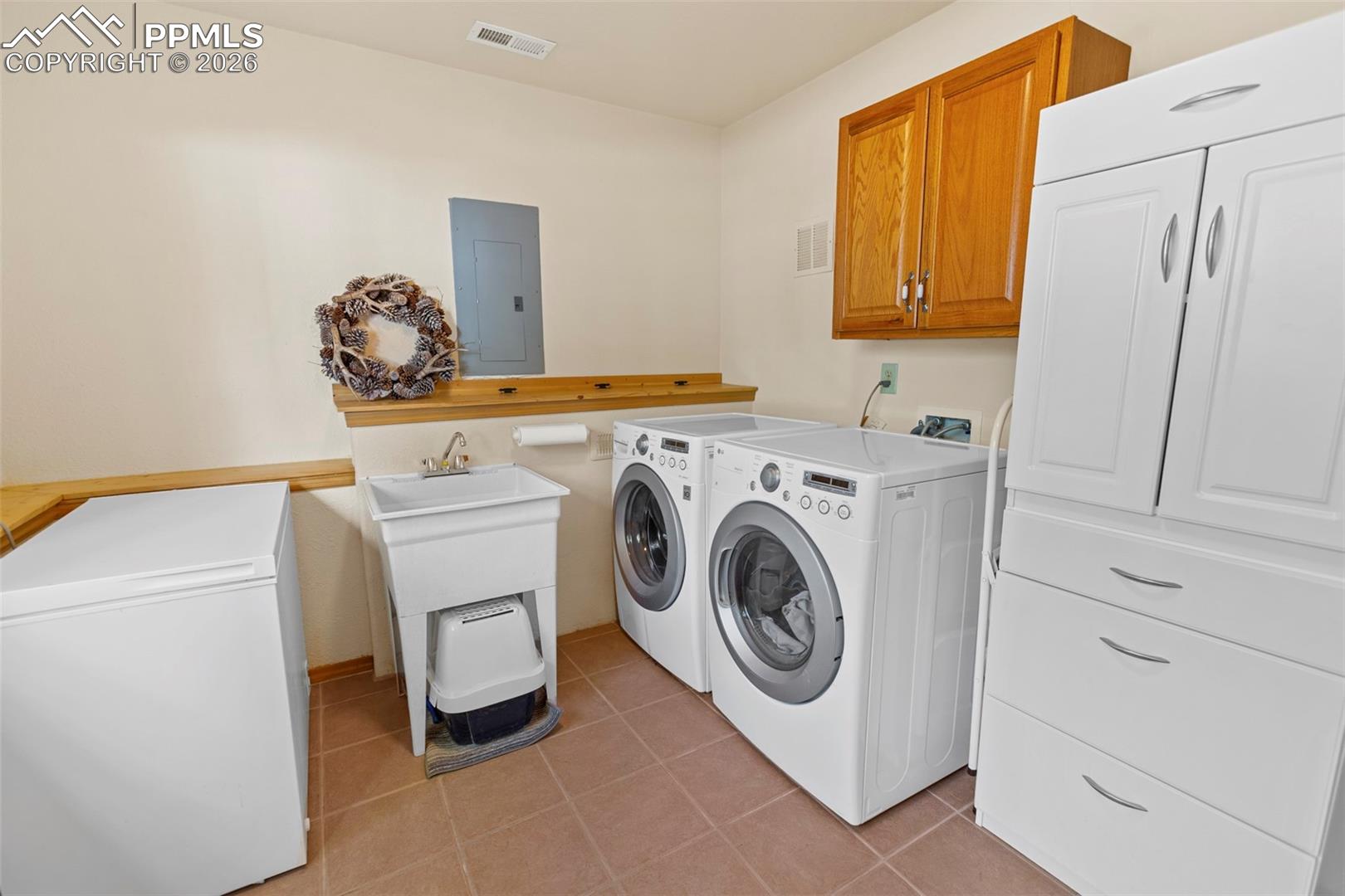 595 Bird Point Road Florissant, CO 80816 - Photo 23 of 35 Lower Level Laundry