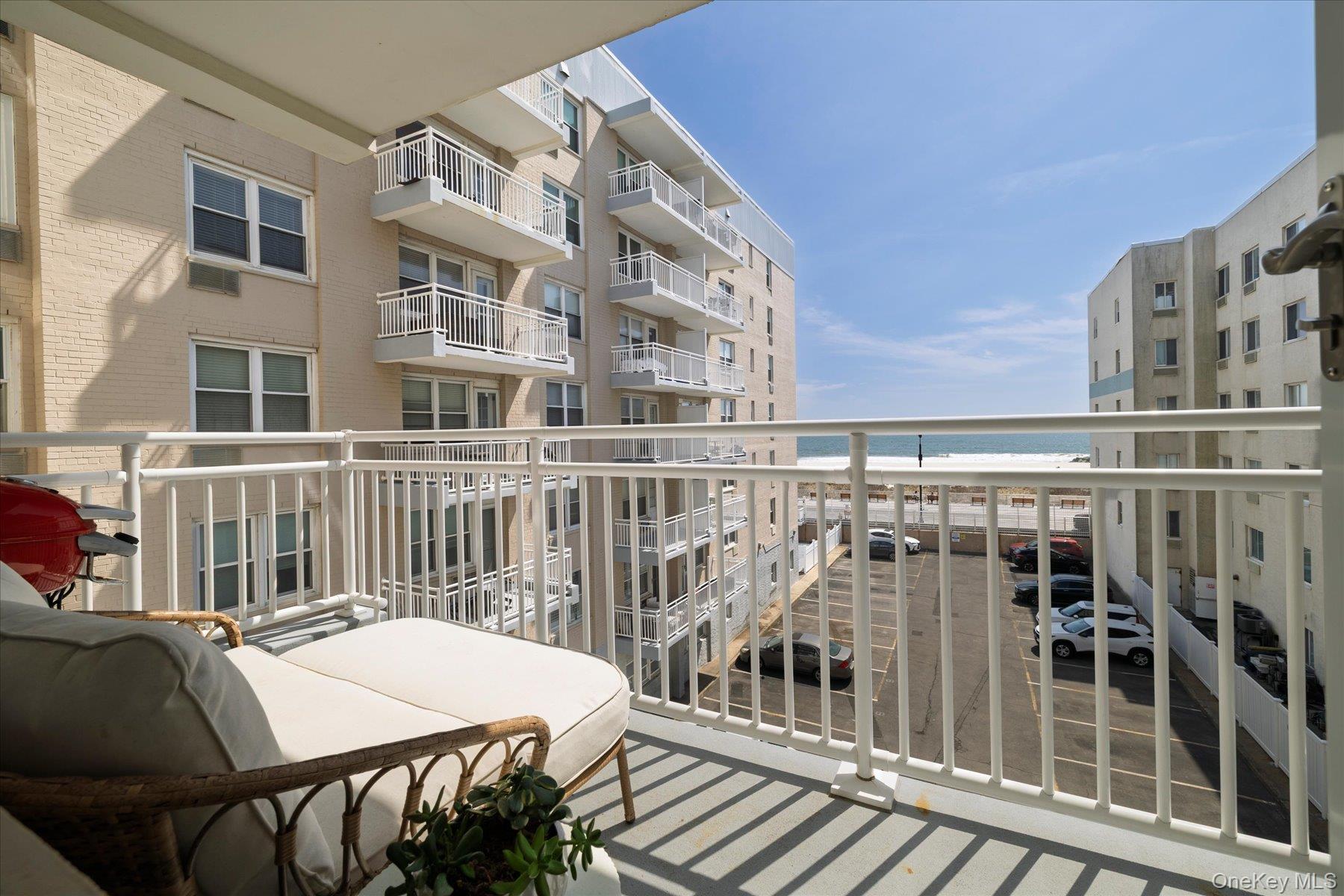 522 Shore Road, Unit 3AA Long Beach, NY 11561 - Photo 3 of 30 South-Facing Balcony with Direct Ocean Views