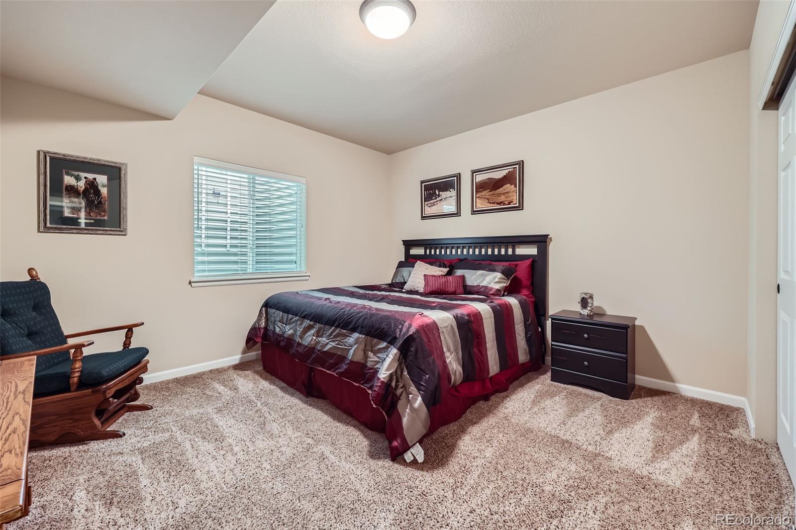2872 Dreamcatcher Loop Castle Rock, CO 80109 - Photo 30 of 42 a bedroom with a bed and a window