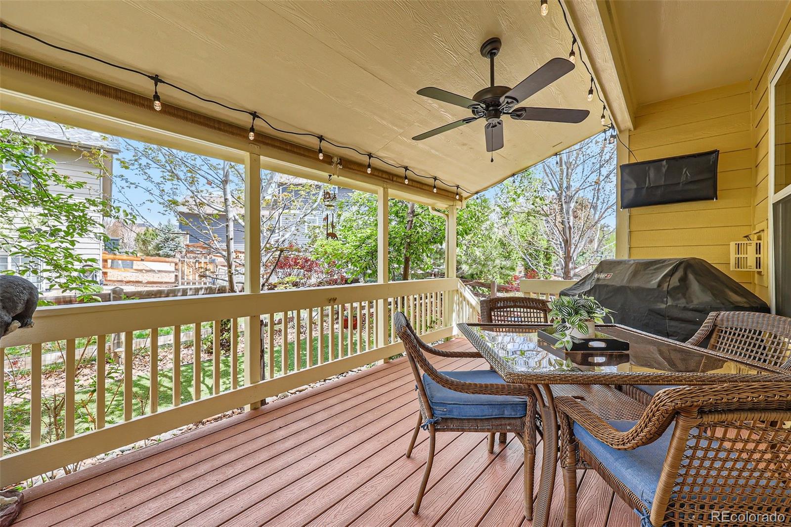 2872 Dreamcatcher Loop Castle Rock, CO 80109 - Photo 34 of 42 a view of a chairs and table in the balcony