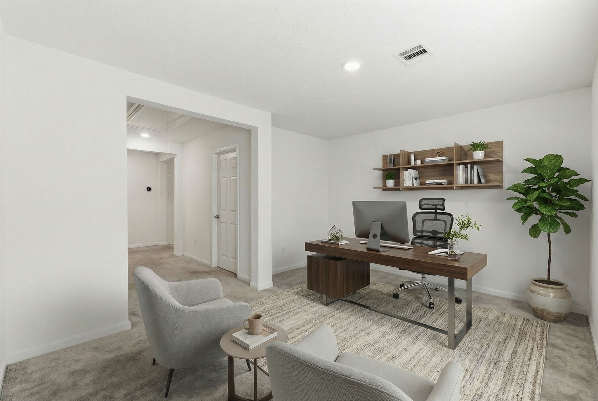 2607 Little Bluestem Lane Rosenberg, TX 77469 - Photo 8 of 20 a workspace with furniture and potted plant