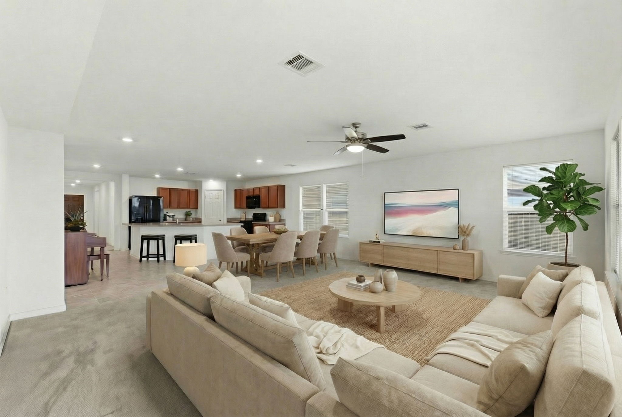 2607 Little Bluestem Lane Rosenberg, TX 77469 - Photo 10 of 20 a living room with furniture and a flat screen tv