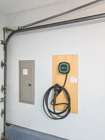 a view of a room with storage