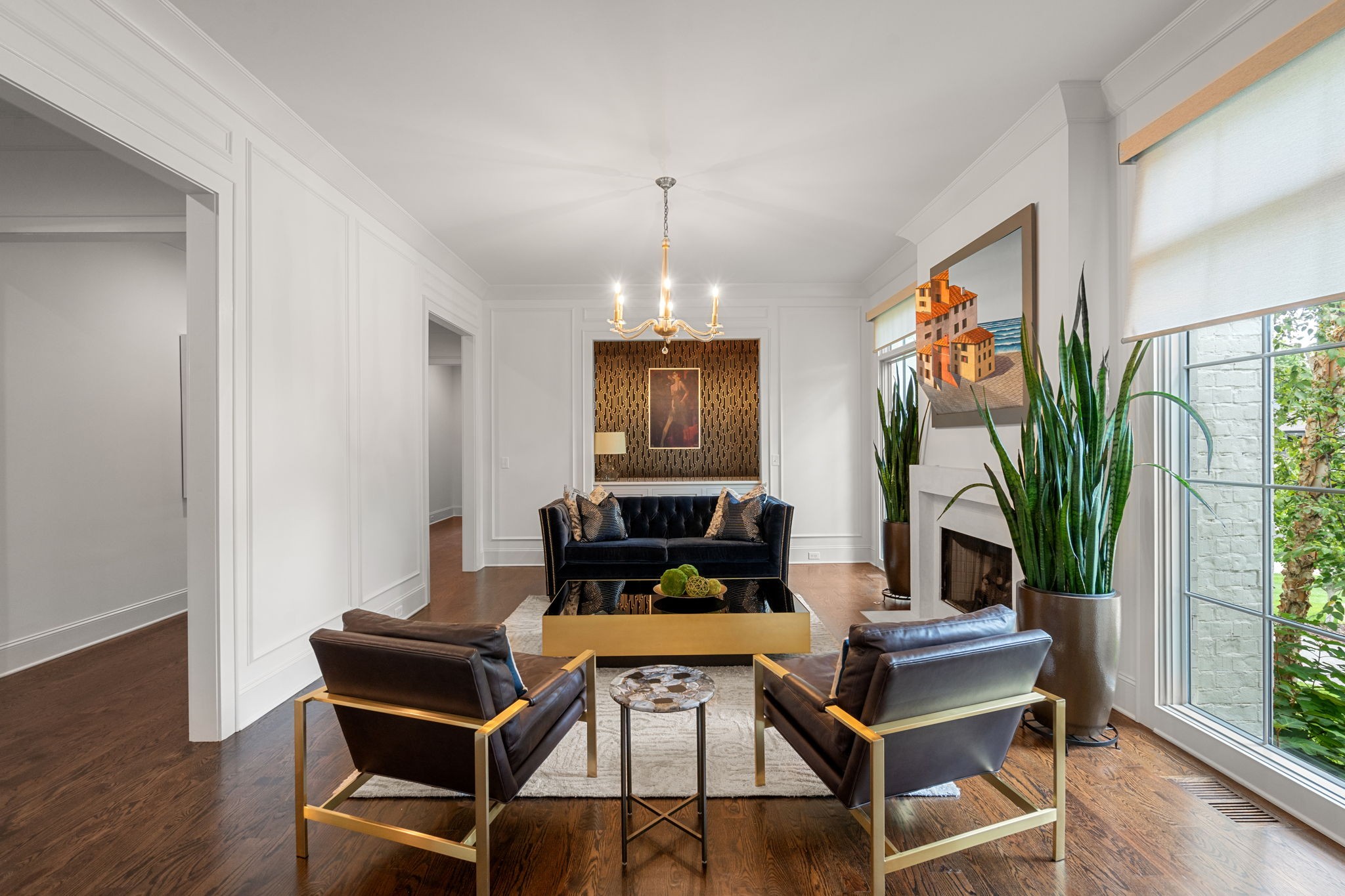 4031 Sneed Road Nashville, TN 37215 - Photo 12 of 61 a living room with furniture a window and a flat screen tv