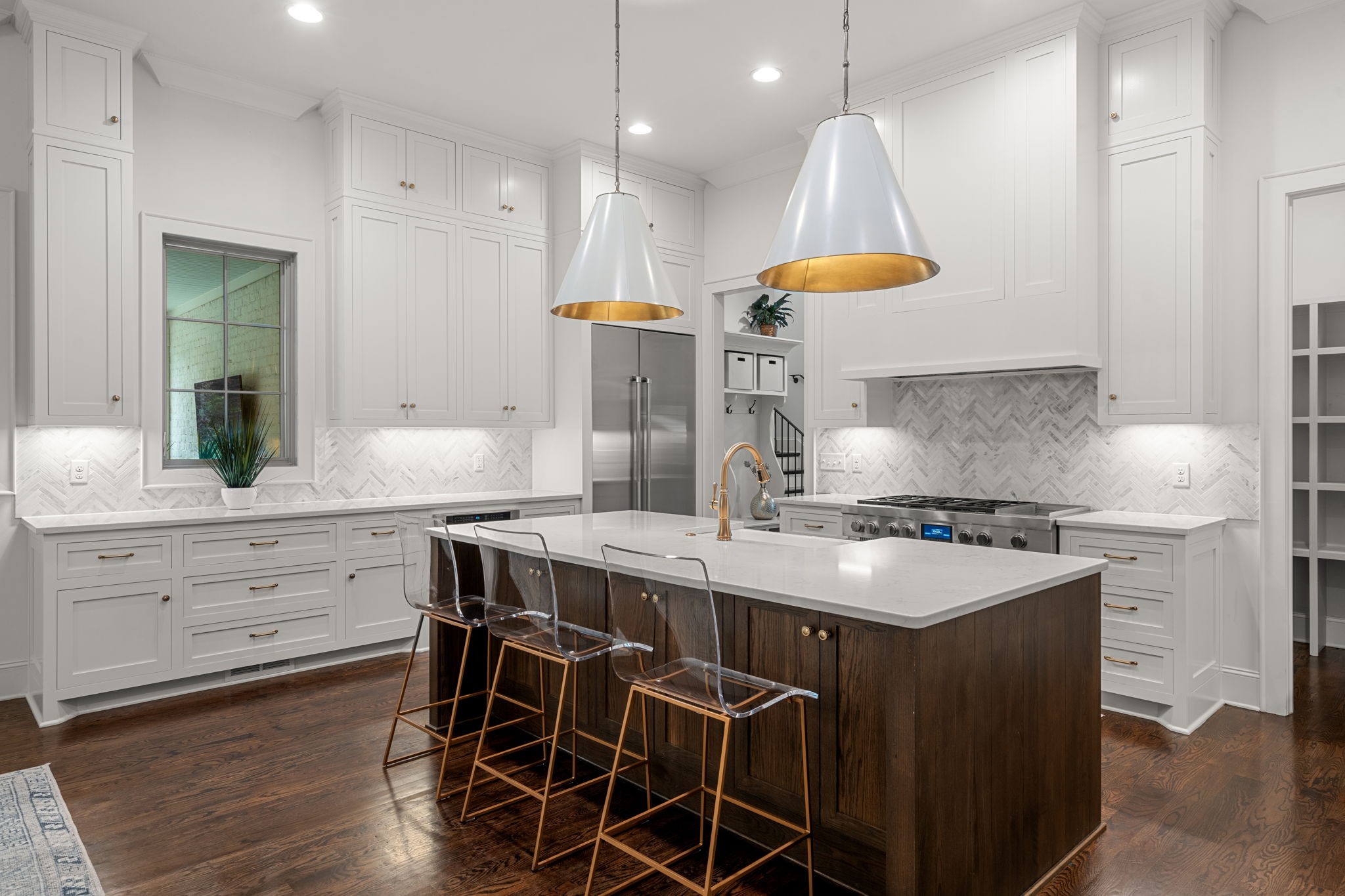 4031 Sneed Road Nashville, TN 37215 - Photo 19 of 61 a kitchen with a stove a sink and a refrigerator