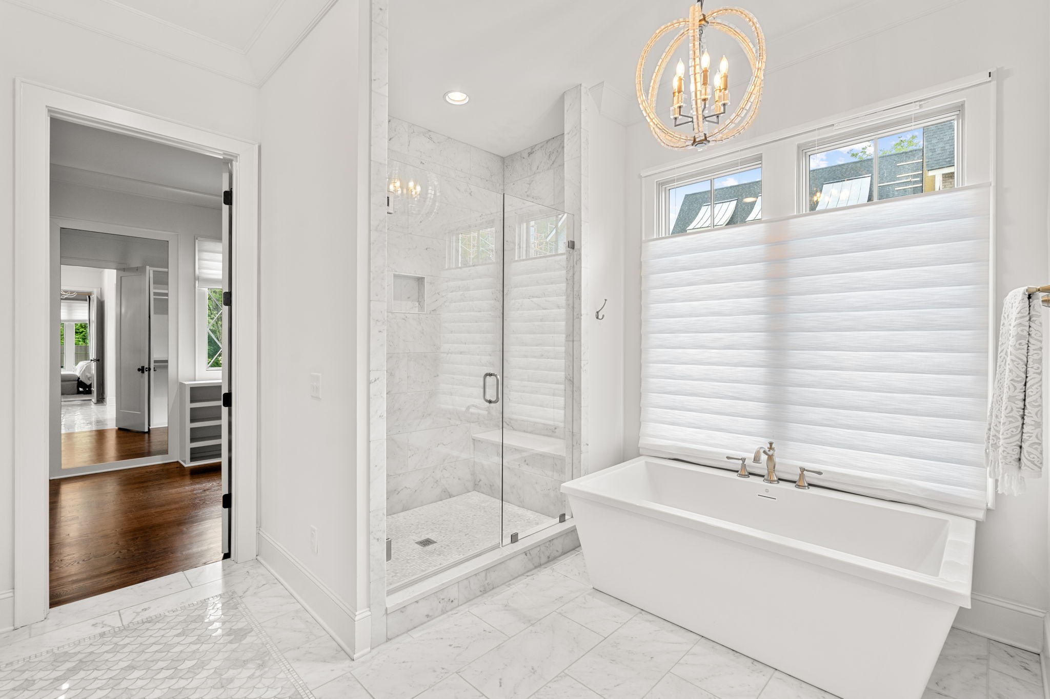 4031 Sneed Road Nashville, TN 37215 - Photo 28 of 61 a bathroom with a tub a sink and a shower