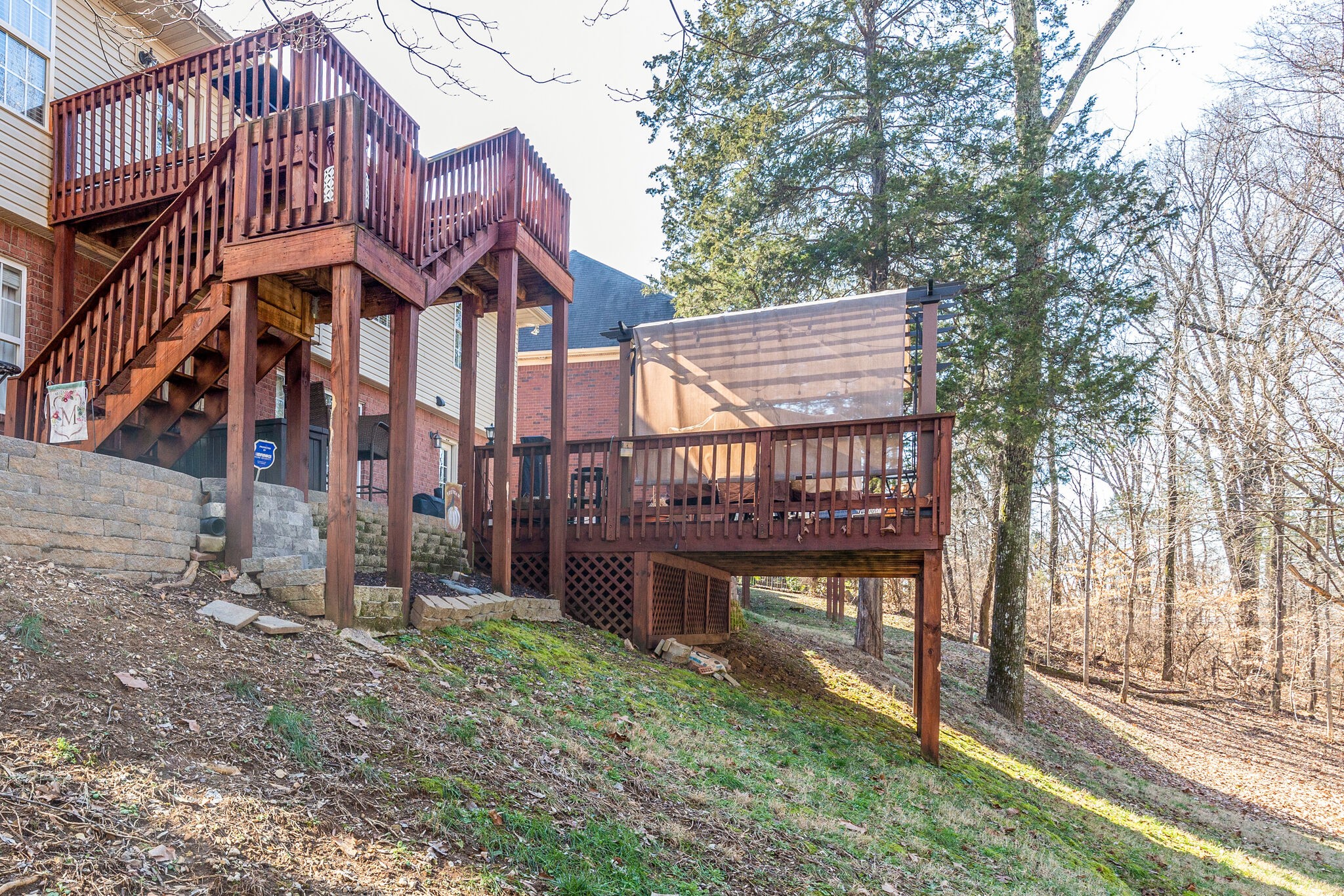 1517 Rachaels Ridge Hermitage, TN 37076 - Photo 29 of 32 a view of a house with a yard and wooden fence